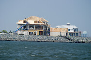 New homes being built right on the water in Ocean City