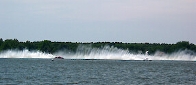 Speed Boat Race in the Choptank River near Cambridge, Maryland