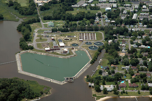 The Cambridge wastewater treatment plant