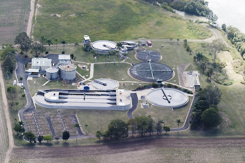 Wastewater Treatment Plant in Bundaberg, Queensland, Australia