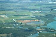 Prawn aquaculture facility in South East Queensland