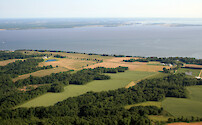 Looking across the upper Chesapeake Bay, towards the Aberdeen Proving Ground Military Reservation