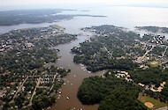 Downtown Annapolis and Spa Creek, leading into the Severn River and Chesapeake Bay. Back Creek and Eastport are on the right.