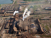Sparrows Point Industrial Complex along the Patapsco River in Sparrows Point. 