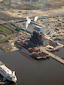 Coal power plant along the Patapsco River, Baltimore. 