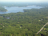 View of the Severn River looking up stream. Route 2 is in the bottom right corner of photo. 