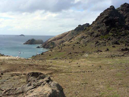 ÃŽle Fourche, an uninhabited island and a marine park, is situated between St. Barths and St. Martin.