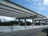 Bridge construction on the way to the Florida Keys.