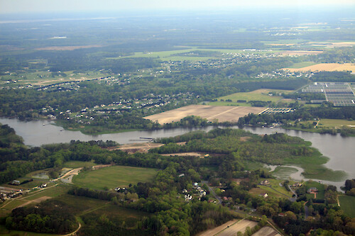 Looking north over the Wicomico River, west of Salisbury