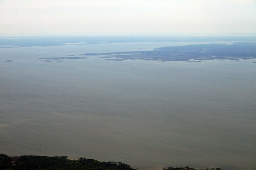 Mobjack Bay, Virginia, with the York River in the background