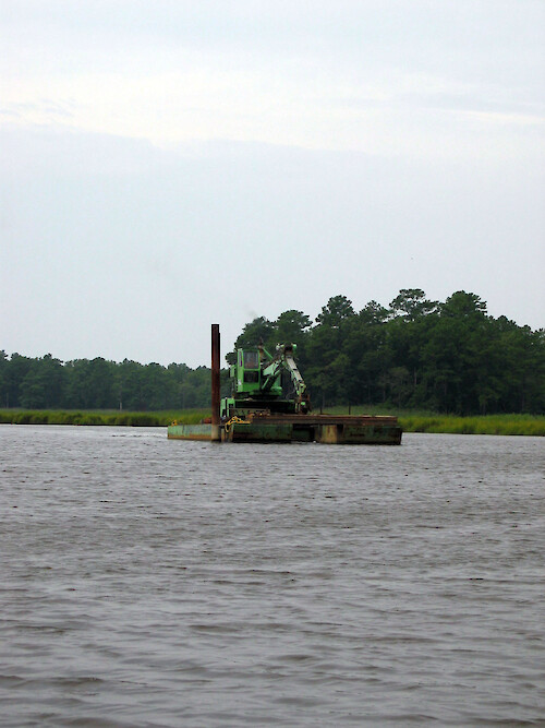 A commercial floating pile driver provides services for waterfront properties that have docks, boat lifts, or riprap.