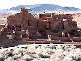Wupatki Pueblo inhabited by native peoples less than 800 years ago. 