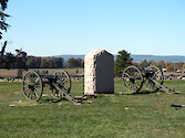 Replicas of Union cannons used on the thrid day of battle during Pickett's charge.