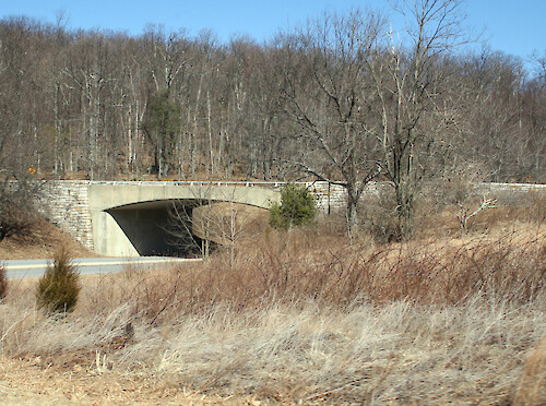 This overpass leads into Skyline Drive.
