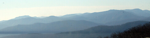 Mountain vistas viewed from Skyline Drive, Shenandoah National Park