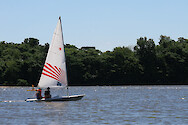 Summer camp kids sailing on the Chester River
