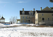 The historic Laudholm saltwater farm. Its buildings now serve as the facilities for the Wells Reserve. 