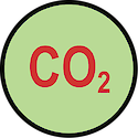 Illustration of high carbon dioxide concentration