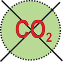 Illustration of zero carbon dioxide concentration