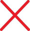 Illustration of negative cross