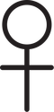 Illustration of female symbol