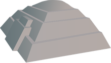 Illustration of a step pyramid