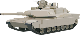 Illustration of armored tank