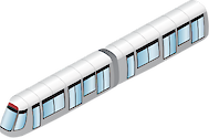 Illustration of a metro train