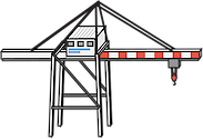 Illustration of port crane
