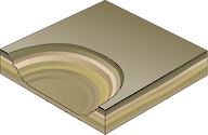 Illustration of open cut mine