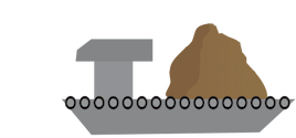 Illustration of dredge boat