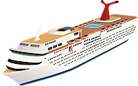 Illustration of cruise ship