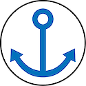 Illustration of port authorities anchor sign