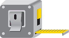 Illustration of tape measure