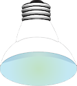 Illustration of mercury vapor light bulb