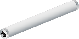 Illustration of fluorescent light bulb