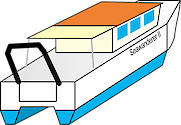 Illustration of research vessel