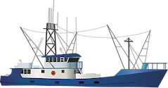 Illustration of longline tuna boat