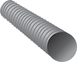 Illustration of corrugated culvert pipe