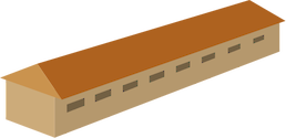 Illustration of chicken house