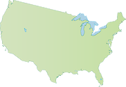 Illustration map of United States