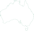 Illustration line map of Australia