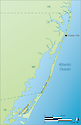 Illustration of Coastal Bays in Delaware, Maryland, and Virginia, USA