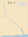 Illustration map of Connecticut River in Connecticut, USA
