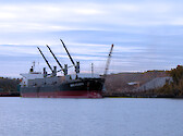 This is a scrap metal facility on the upper Hudson River, NY, where the bulk metal is loaded onto ships.