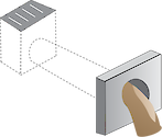 Illustration of a second type of drainage pipe, partially underground