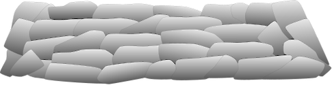 Illustration of riprap used for erosion control