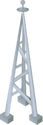 3-D illustration of a radio tower