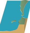 Illustration of Eastern Moreton Bay in Queensland, Australia