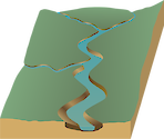 Illustration of Upper Brisbane River in Queensland, Australia
